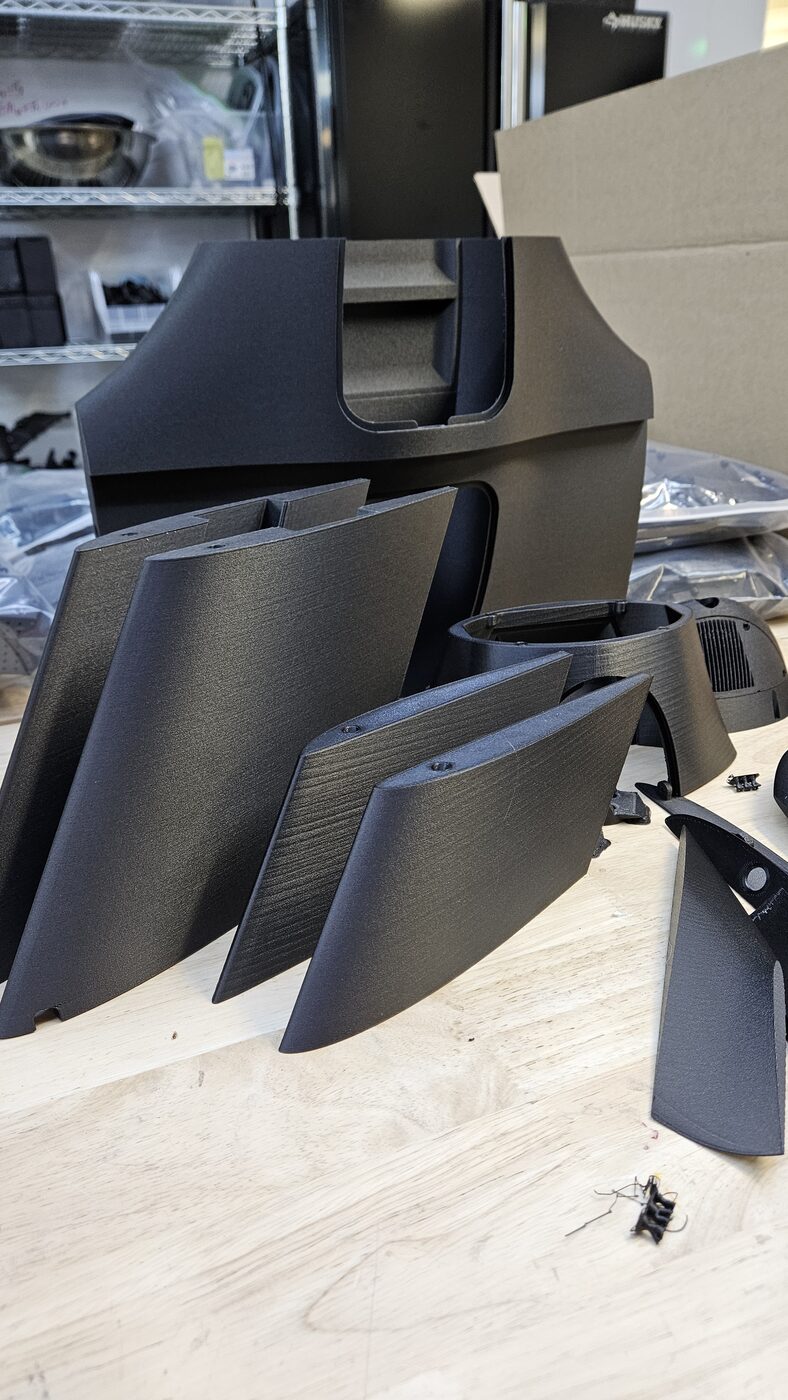 Custom drone components manufactured and assembled for a customer build